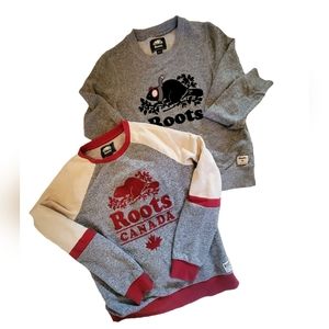 2 roots crew neck sweatshirts